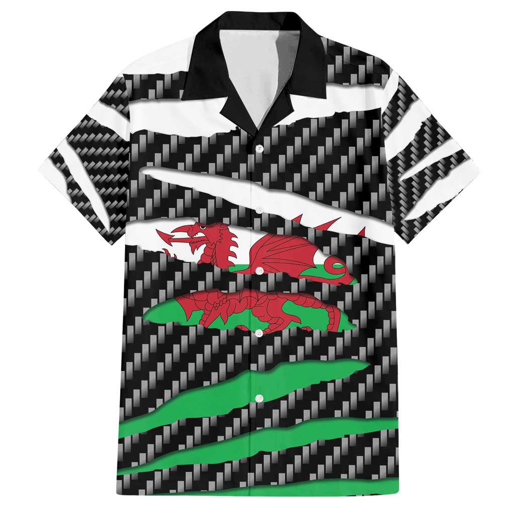 Wales Beast Family Matching Long Sleeve Bodycon Dress and Hawaiian Shirt Ripped Flag Graphic - Wonder Print Shop