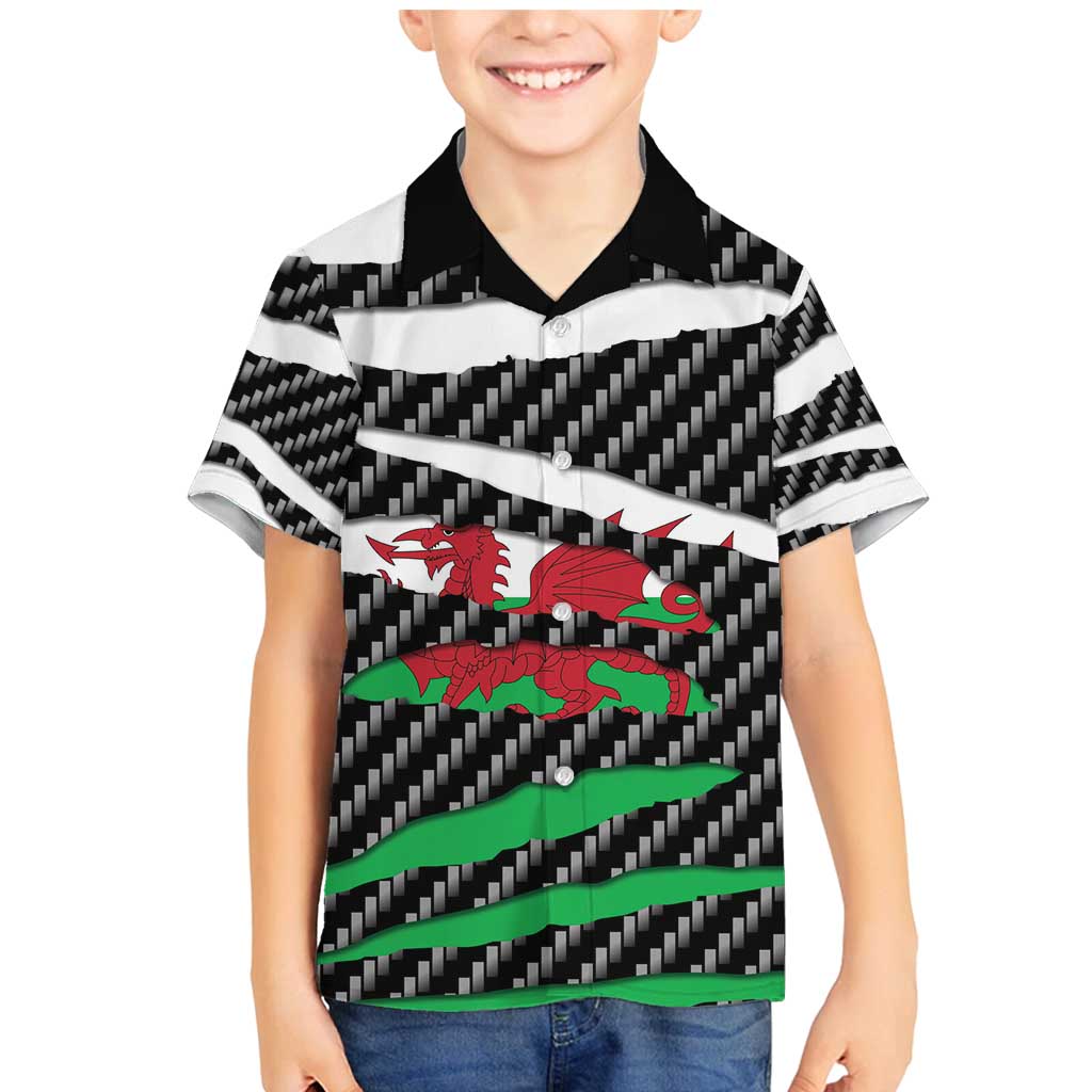 Wales Beast Family Matching Mermaid Dress and Hawaiian Shirt Ripped Flag Graphic - Wonder Print Shop