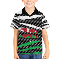 Wales Beast Family Matching Off The Shoulder Long Sleeve Dress and Hawaiian Shirt Ripped Flag Graphic - Wonder Print Shop