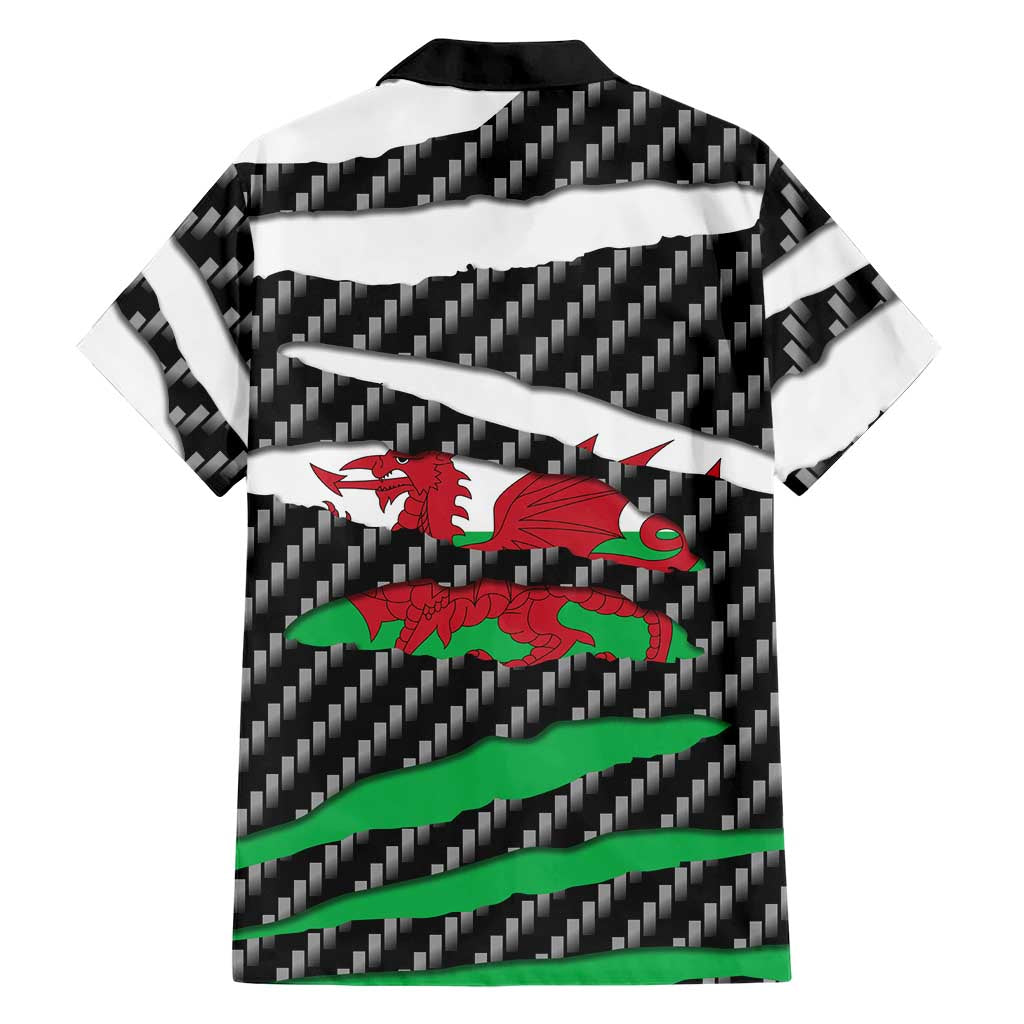 Wales Beast Family Matching Off Shoulder Maxi Dress and Hawaiian Shirt Ripped Flag Graphic - Wonder Print Shop