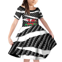 Wales Beast Family Matching Off Shoulder Short Dress and Hawaiian Shirt Ripped Flag Graphic - Wonder Print Shop