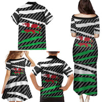 Wales Beast Family Matching Puletasi and Hawaiian Shirt Ripped Flag Graphic - Wonder Print Shop