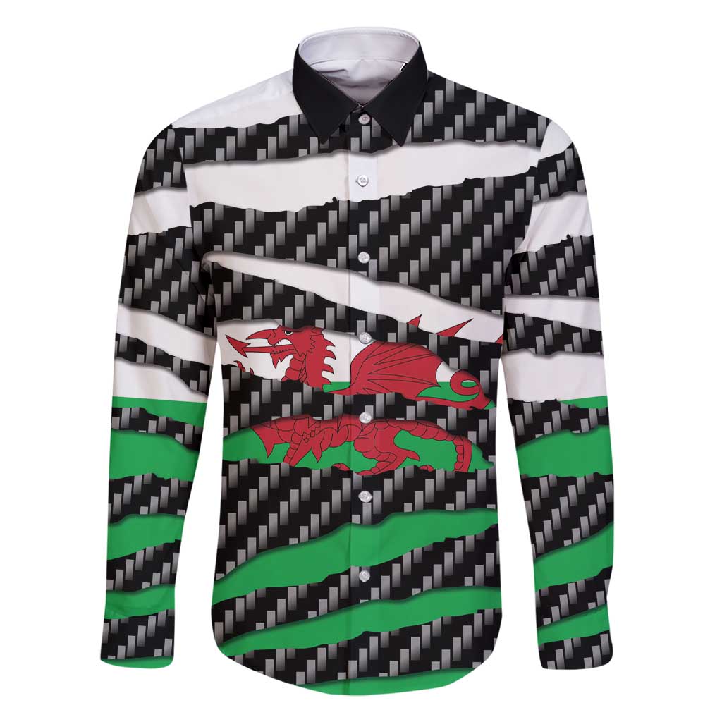 Wales Beast Family Matching Short Sleeve Bodycon Dress and Hawaiian Shirt Ripped Flag Graphic - Wonder Print Shop