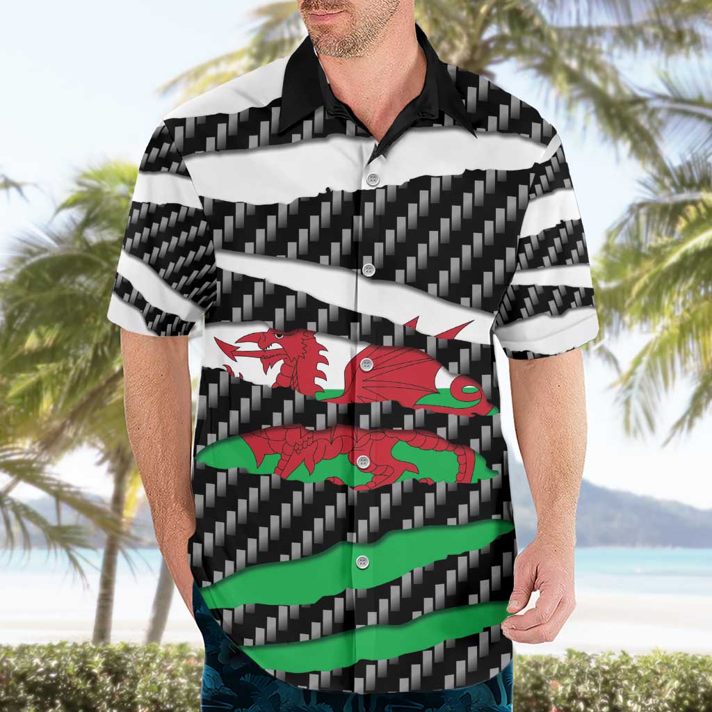 Wales Beast Hawaiian Shirt Ripped Flag Graphic - Wonder Print Shop