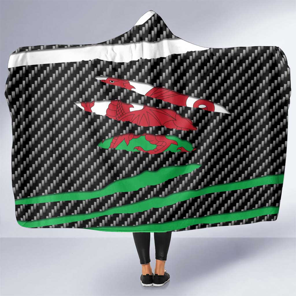Wales Beast Hooded Blanket Ripped Flag Graphic - Wonder Print Shop