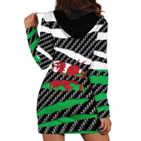 Wales Beast Hoodie Dress Ripped Flag Graphic - Wonder Print Shop