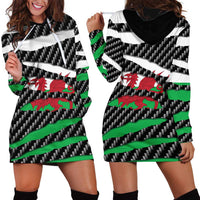 Wales Beast Hoodie Dress Ripped Flag Graphic - Wonder Print Shop