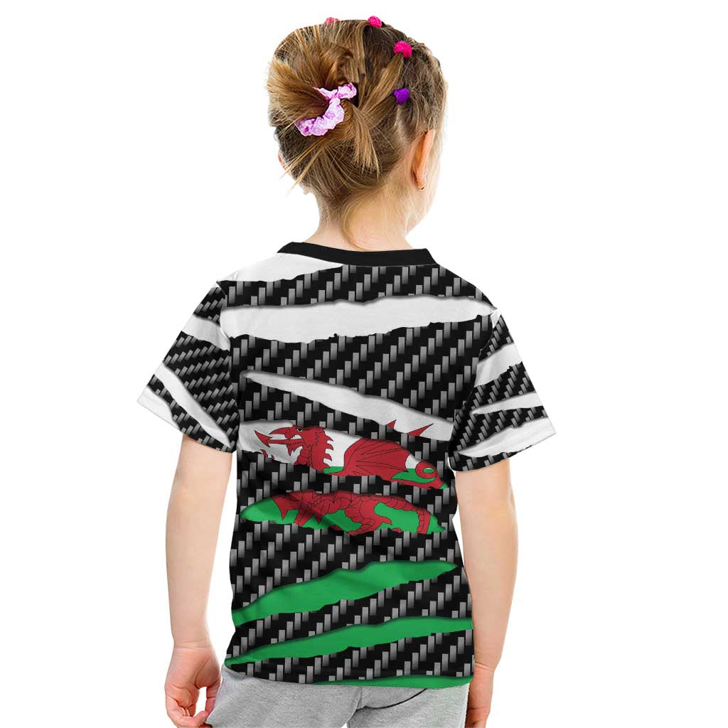 Wales Beast Kid T Shirt Ripped Flag Graphic - Wonder Print Shop
