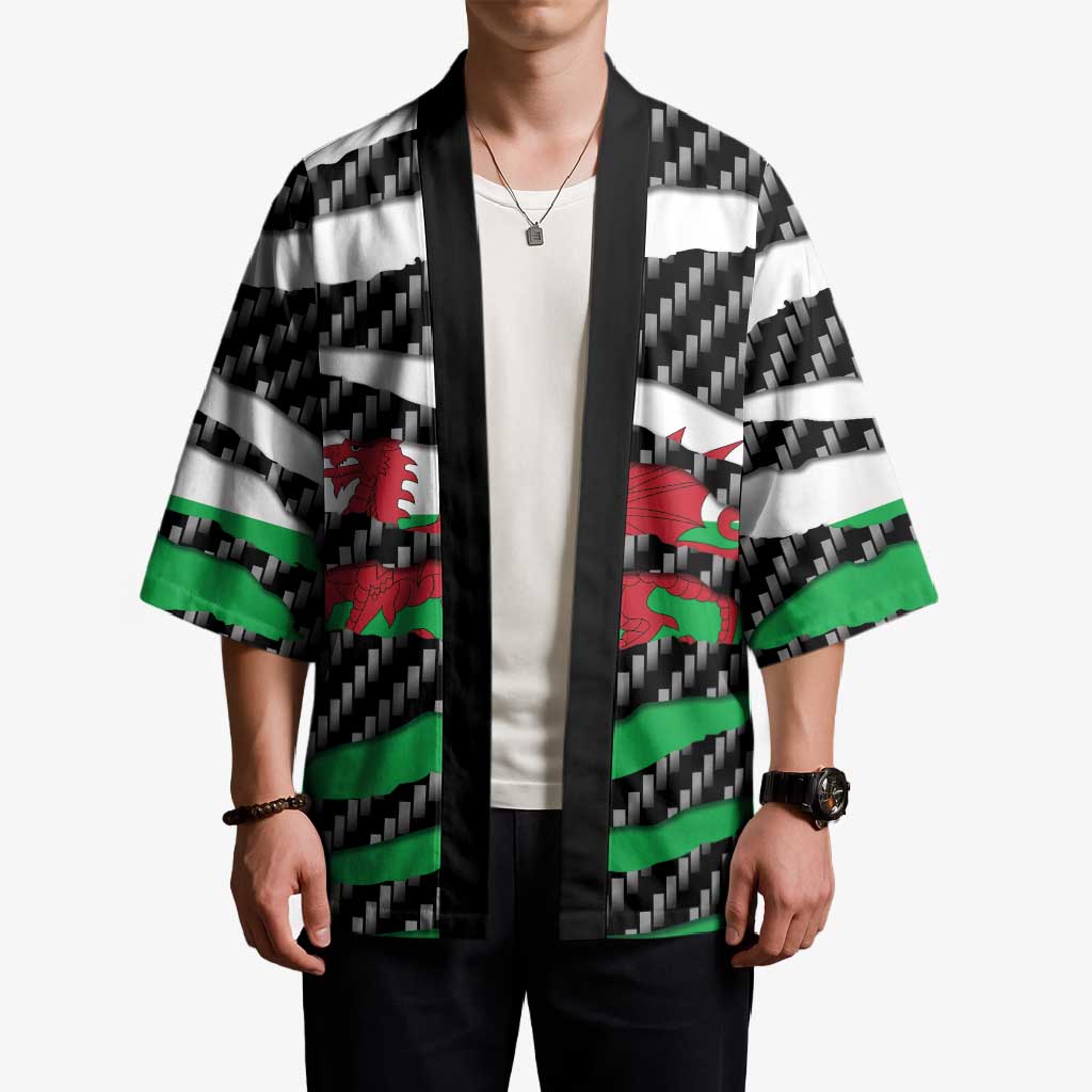 Wales Beast Kimono Ripped Flag Graphic - Wonder Print Shop