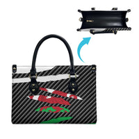 Wales Beast Leather Bag Ripped Flag Graphic - Wonder Print Shop
