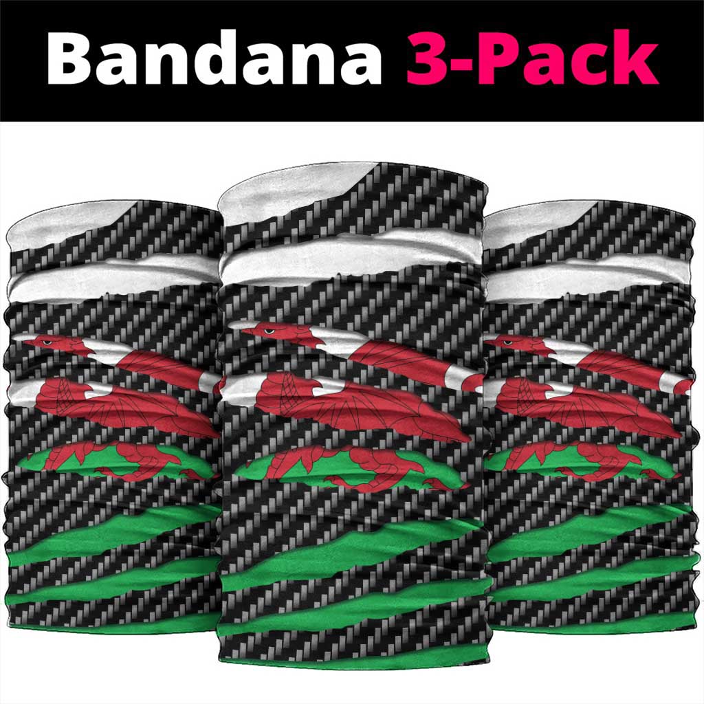 Wales Beast Neck Gaiter Ripped Flag Graphic - Wonder Print Shop