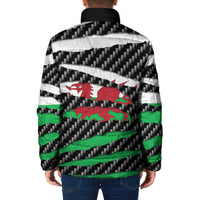 Wales Beast Padded Jacket Ripped Flag Graphic - Wonder Print Shop