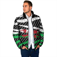 Wales Beast Padded Jacket Ripped Flag Graphic - Wonder Print Shop