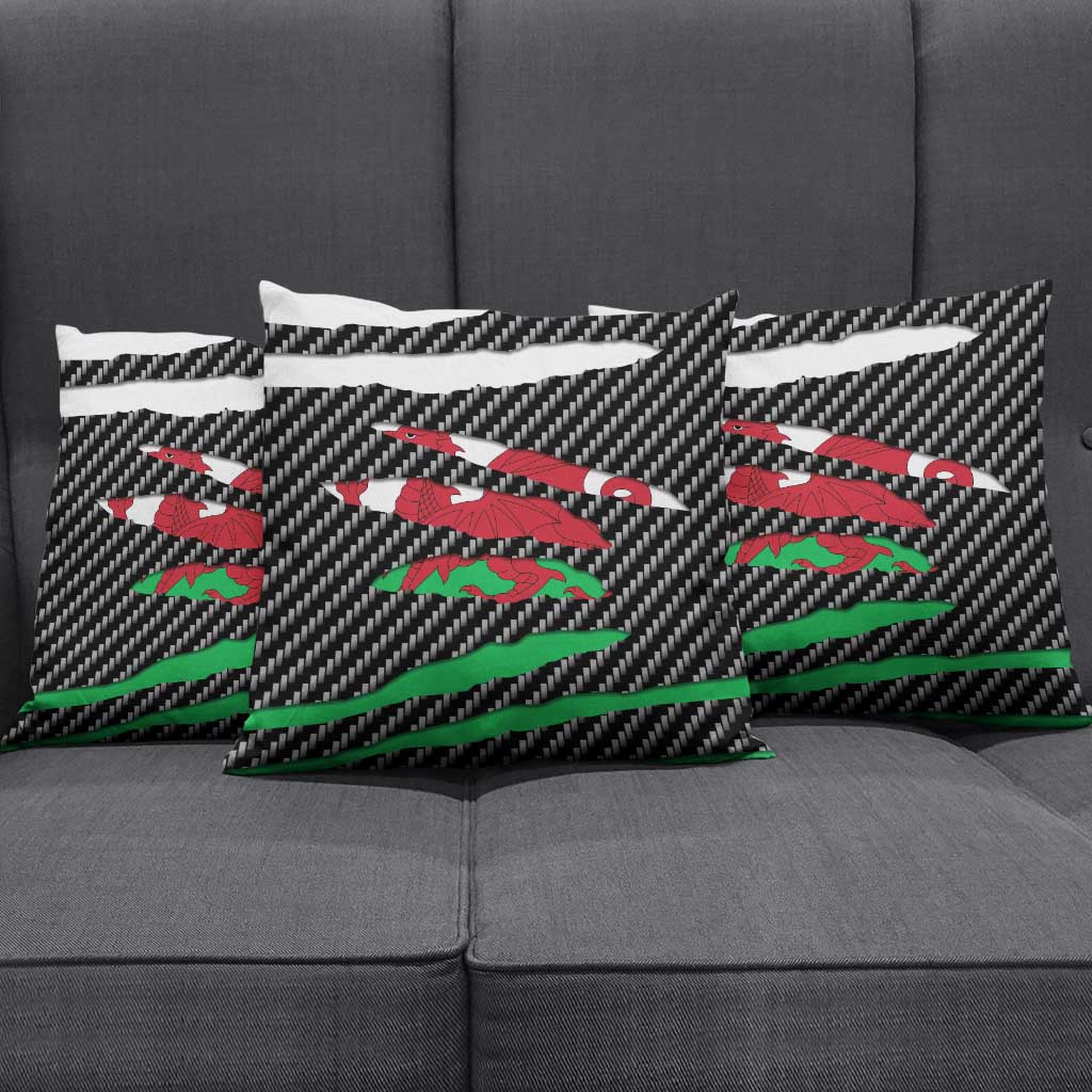 Wales Beast Pillow Cover Ripped Flag Graphic - Wonder Print Shop