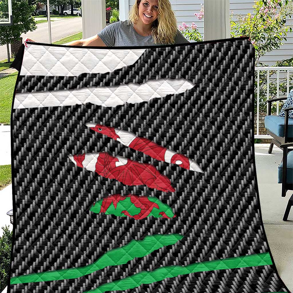 Wales Beast Quilt Ripped Flag Graphic - Wonder Print Shop