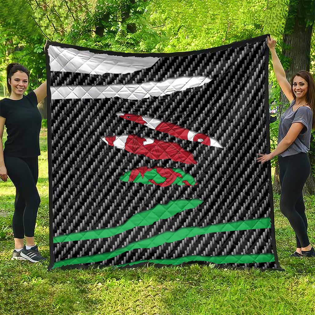 Wales Beast Quilt Ripped Flag Graphic - Wonder Print Shop