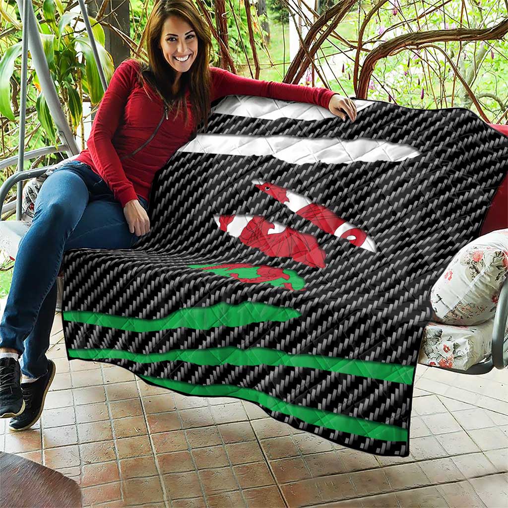 Wales Beast Quilt Ripped Flag Graphic - Wonder Print Shop