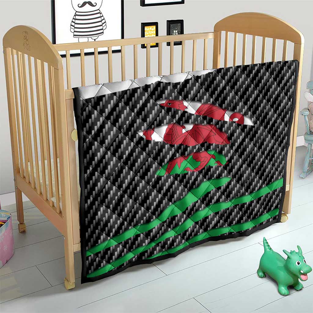 Wales Beast Quilt Ripped Flag Graphic - Wonder Print Shop