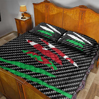 Wales Beast Quilt Bed Set Ripped Flag Graphic - Wonder Print Shop
