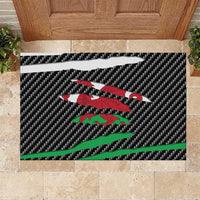 Wales Beast Rubber Doormat Ripped Flag Graphic - Wonder Print Shop