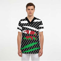 Wales Beast Scrub Top Ripped Flag Graphic - Wonder Print Shop