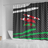 Wales Beast Shower Curtain Ripped Flag Graphic - Wonder Print Shop