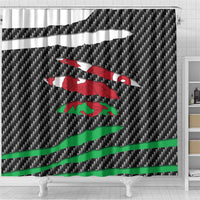 Wales Beast Shower Curtain Ripped Flag Graphic - Wonder Print Shop