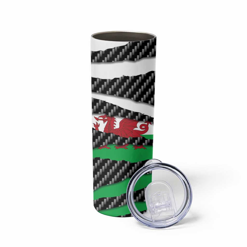 Wales Beast Skinny Tumbler Ripped Flag Graphic - Wonder Print Shop