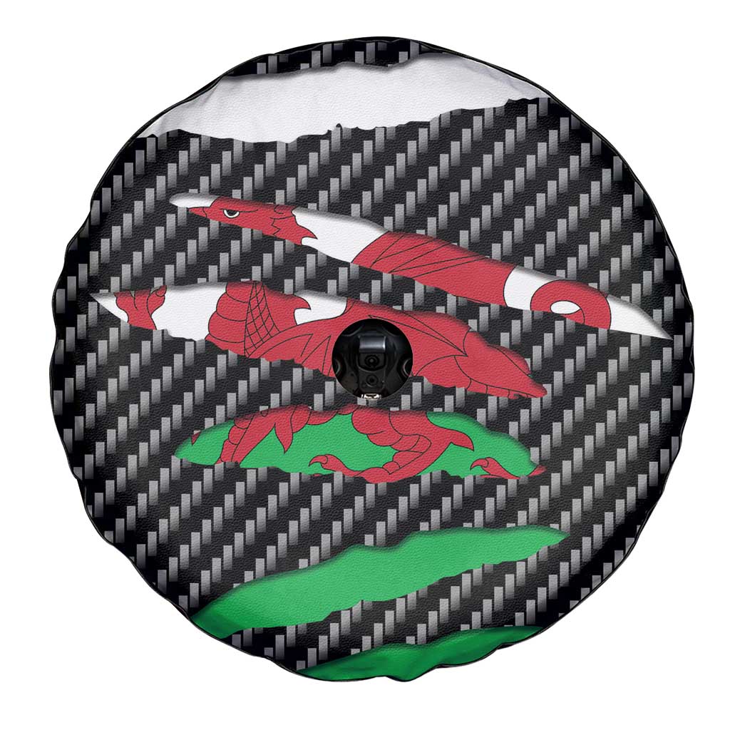 Wales Beast Spare Tire Cover Ripped Flag Graphic - Wonder Print Shop
