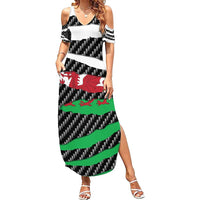 Wales Beast Summer Maxi Dress Ripped Flag Graphic - Wonder Print Shop