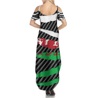 Wales Beast Summer Maxi Dress Ripped Flag Graphic - Wonder Print Shop
