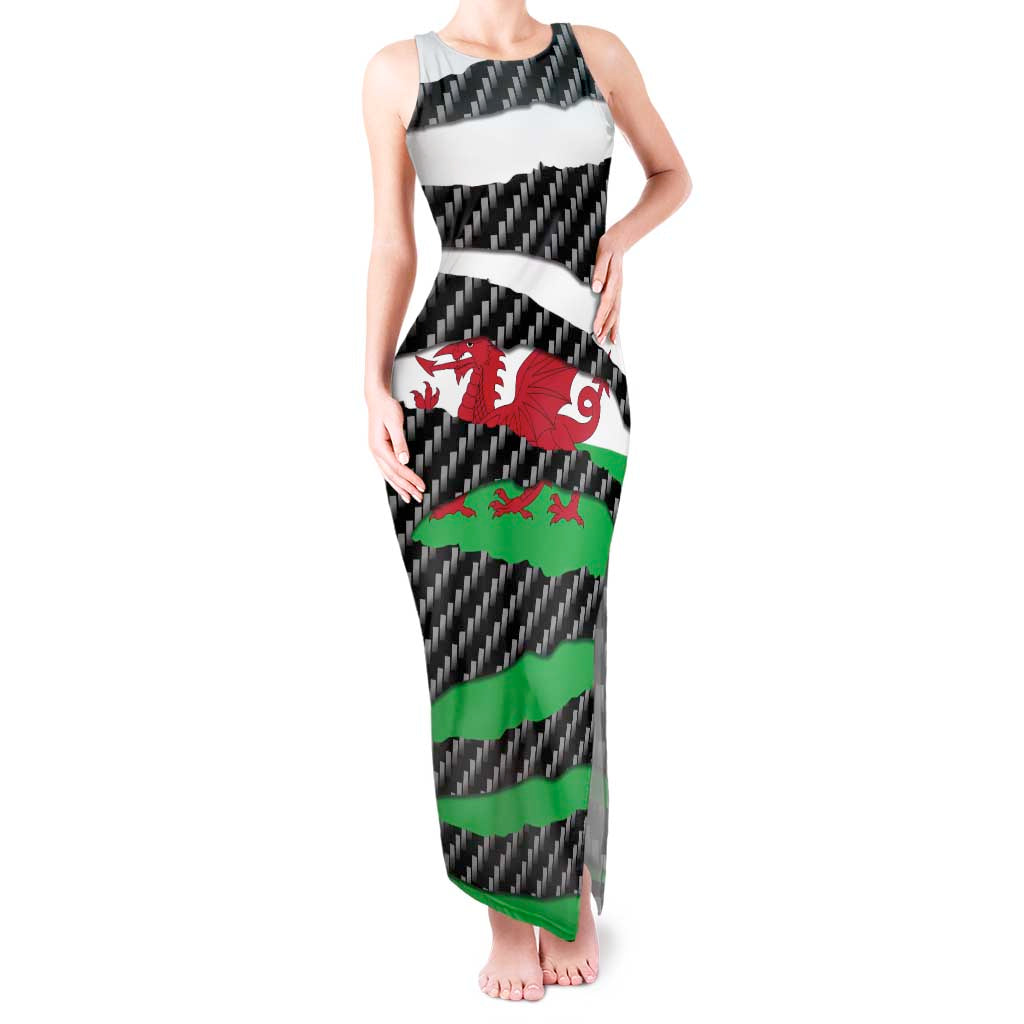 Wales Beast Tank Maxi Dress Ripped Flag Graphic - Wonder Print Shop
