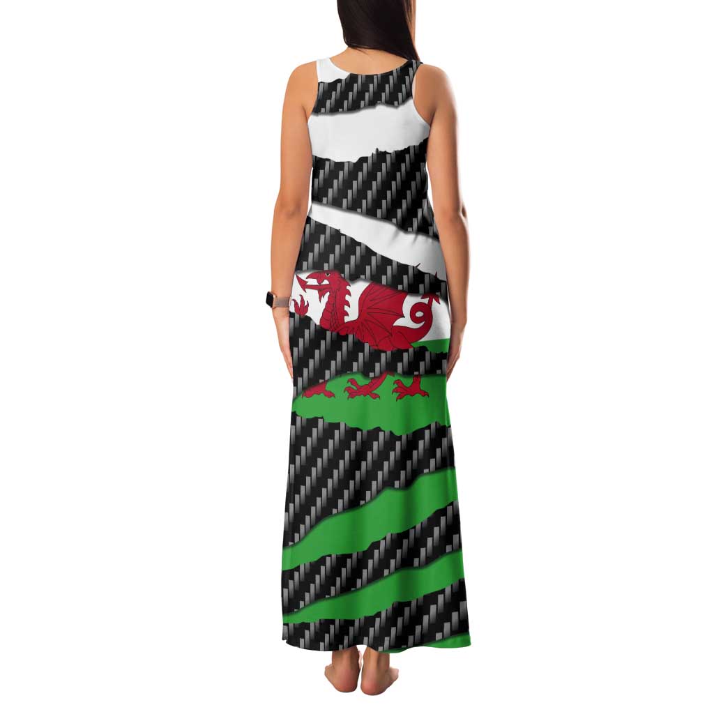 Wales Beast Tank Maxi Dress Ripped Flag Graphic - Wonder Print Shop