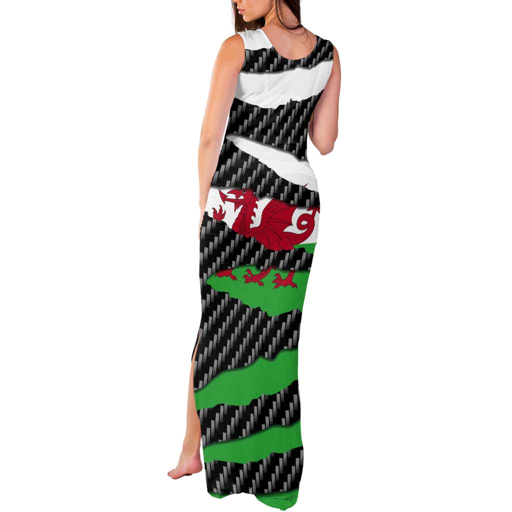 Wales Beast Tank Maxi Dress Ripped Flag Graphic - Wonder Print Shop
