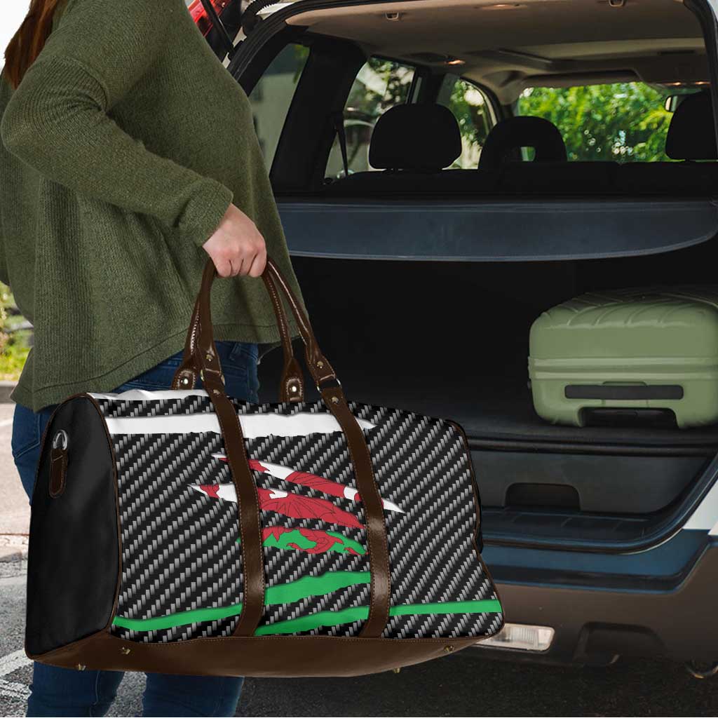 Wales Beast Travel Bag Ripped Flag Graphic - Wonder Print Shop