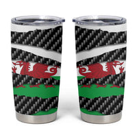 Wales Beast Tumbler Cup Ripped Flag Graphic - Wonder Print Shop