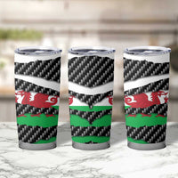 Wales Beast Tumbler Cup Ripped Flag Graphic - Wonder Print Shop