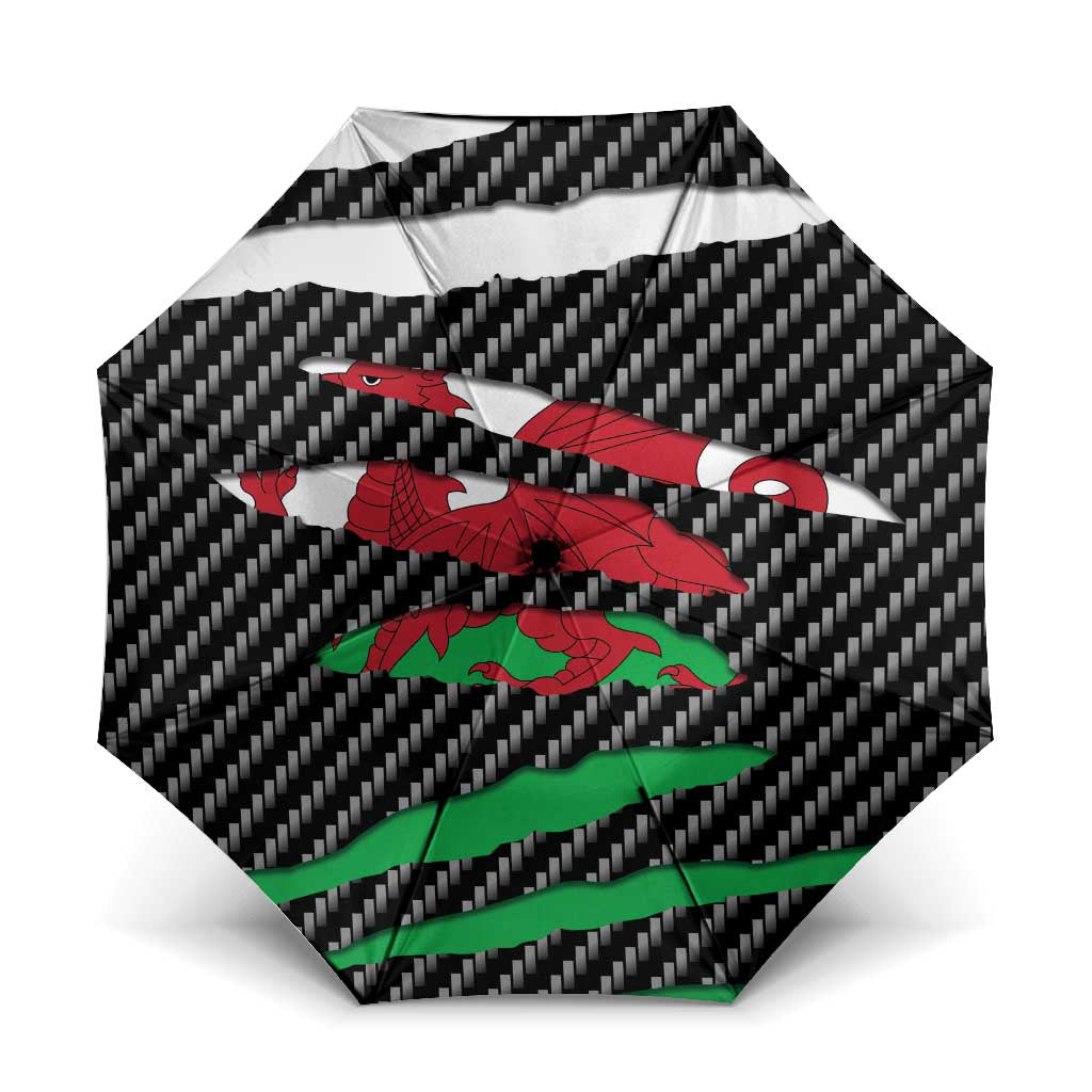 Wales Beast Umbrella Ripped Flag Graphic - Wonder Print Shop