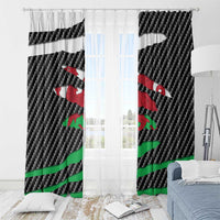 Wales Beast Window Curtain Ripped Flag Graphic - Wonder Print Shop