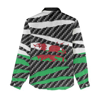 Wales Beast Women Casual Shirt Ripped Flag Graphic - Wonder Print Shop