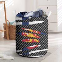 Finland Beast Laundry Basket Ripped Flag Graphic - Wonder Print Shop
