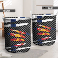 Finland Beast Laundry Basket Ripped Flag Graphic - Wonder Print Shop