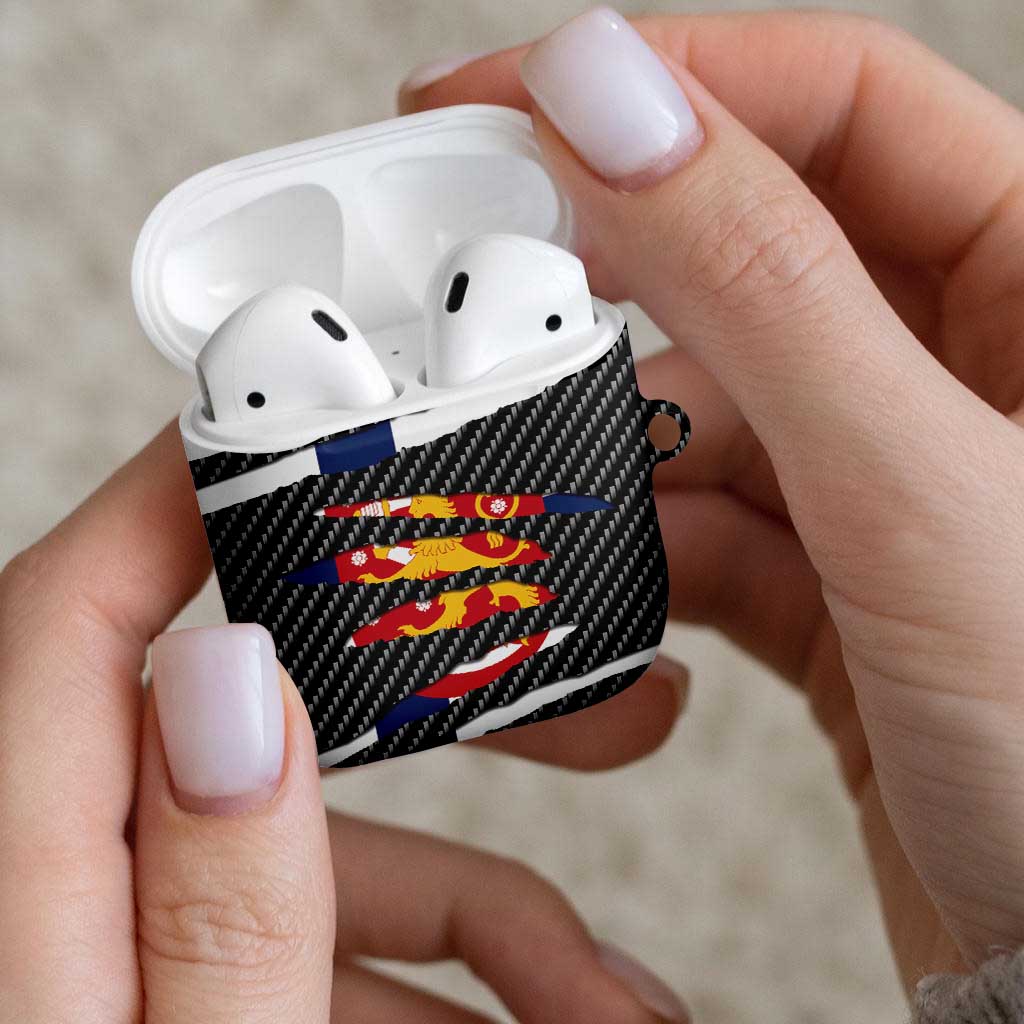 Finland Beast AirPods Case Ripped Flag Graphic - Wonder Print Shop