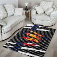 Finland Beast Area Rug Ripped Flag Graphic - Wonder Print Shop