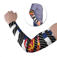 Finland Beast Arm Sleeves Ripped Flag Graphic - Wonder Print Shop