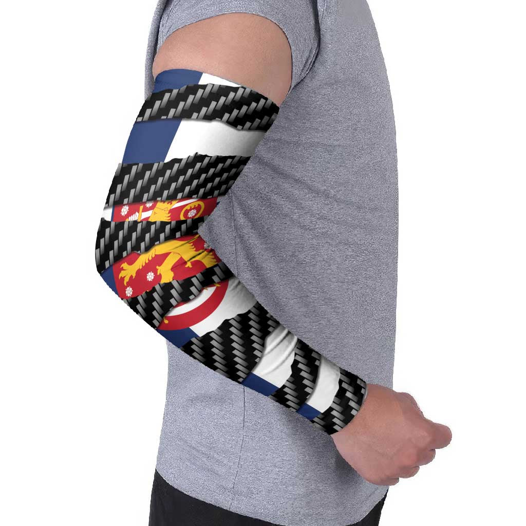 Finland Beast Arm Sleeves Ripped Flag Graphic - Wonder Print Shop