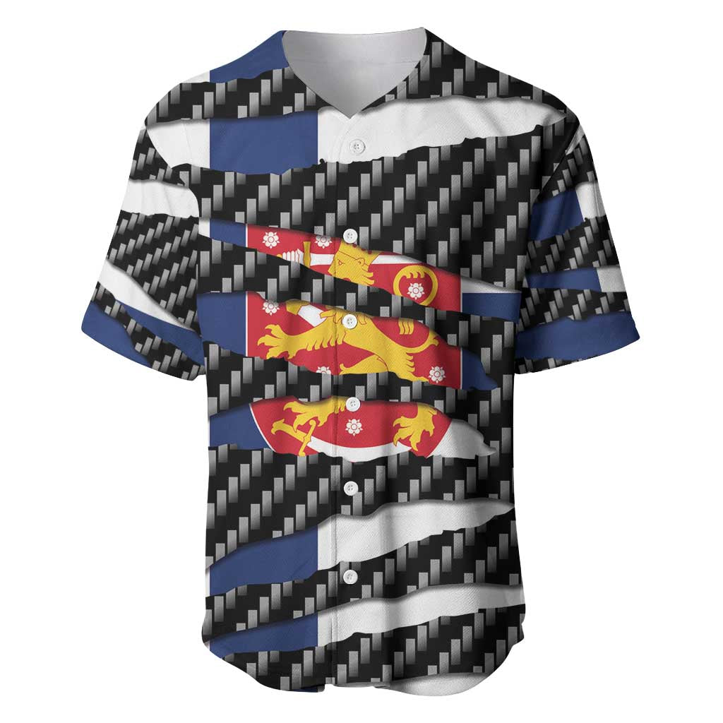 Finland Beast Baseball Jersey Ripped Flag Graphic - Wonder Print Shop