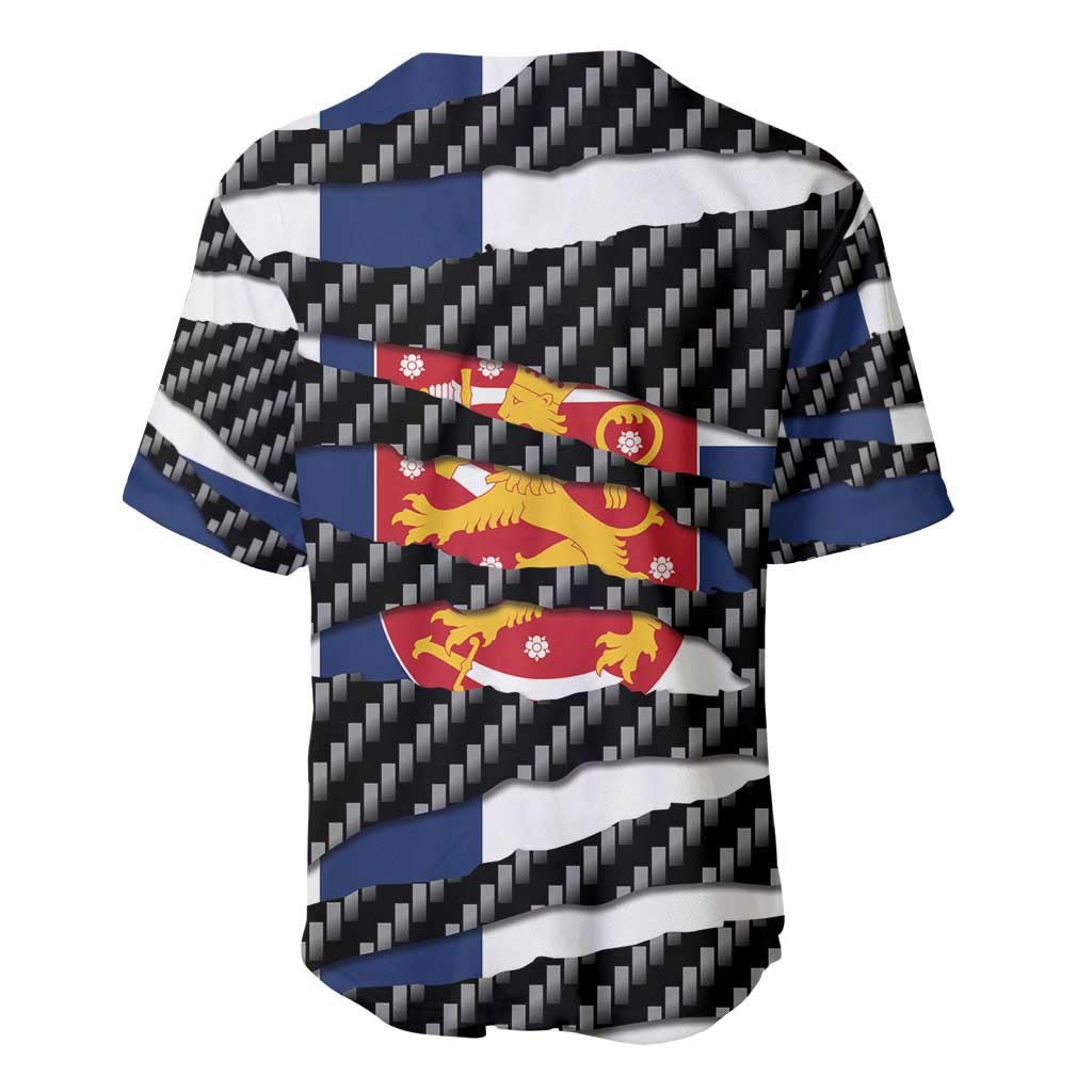 Finland Beast Baseball Jersey Ripped Flag Graphic - Wonder Print Shop