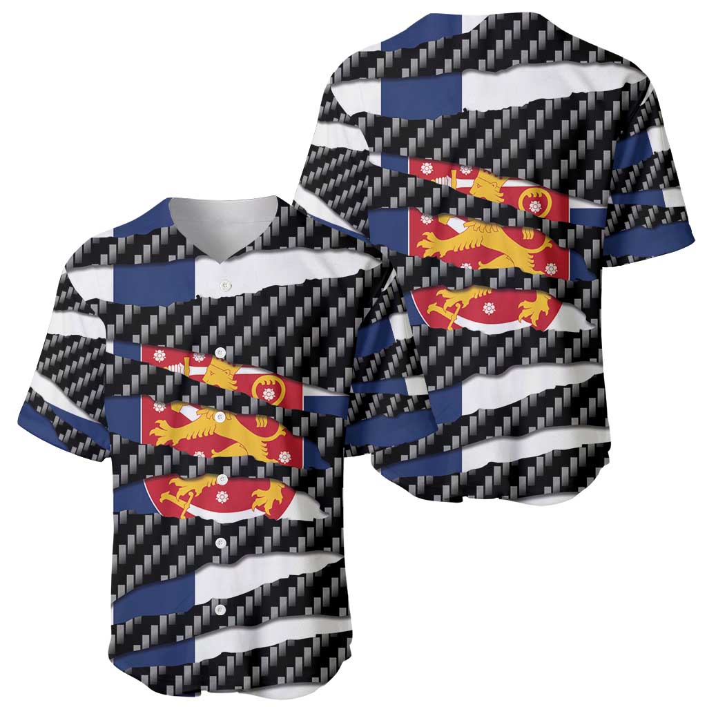 Finland Beast Baseball Jersey Ripped Flag Graphic - Wonder Print Shop