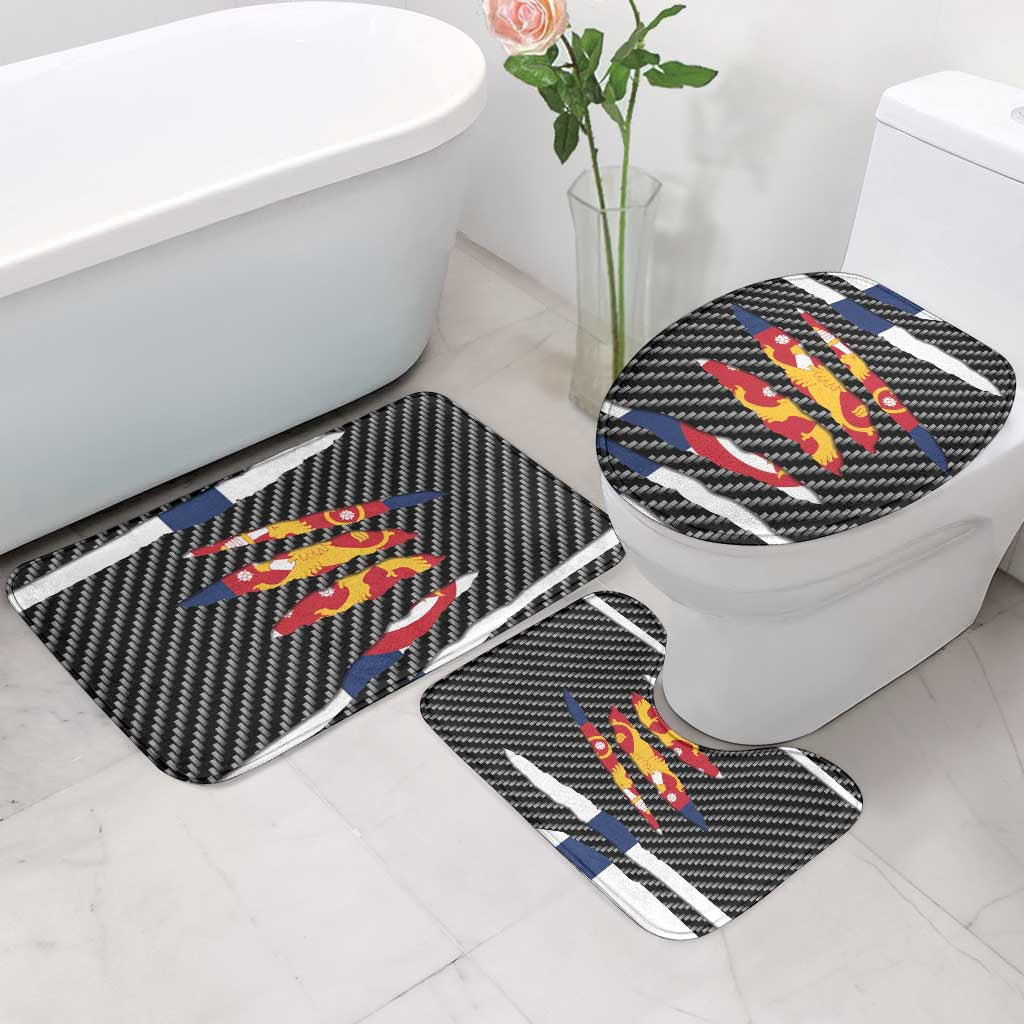 Finland Beast Bathroom Set Ripped Flag Graphic - Wonder Print Shop